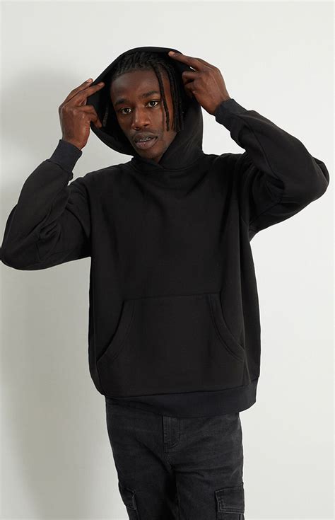 pacsun black solid hoodie.